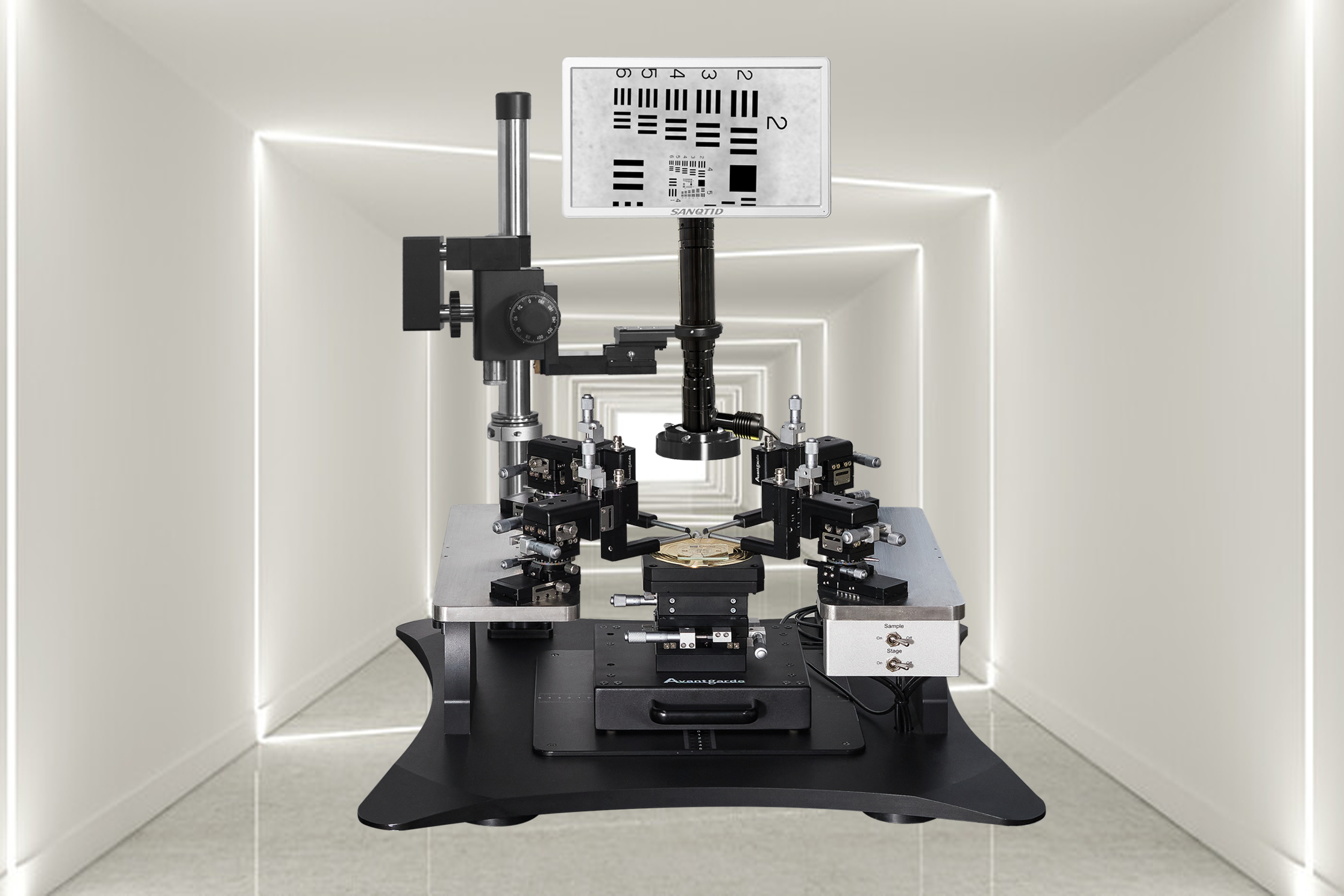 2024年4月北京某大学在上海博彩app购买的标准手动探针台PSM系列PSM-4交付完成