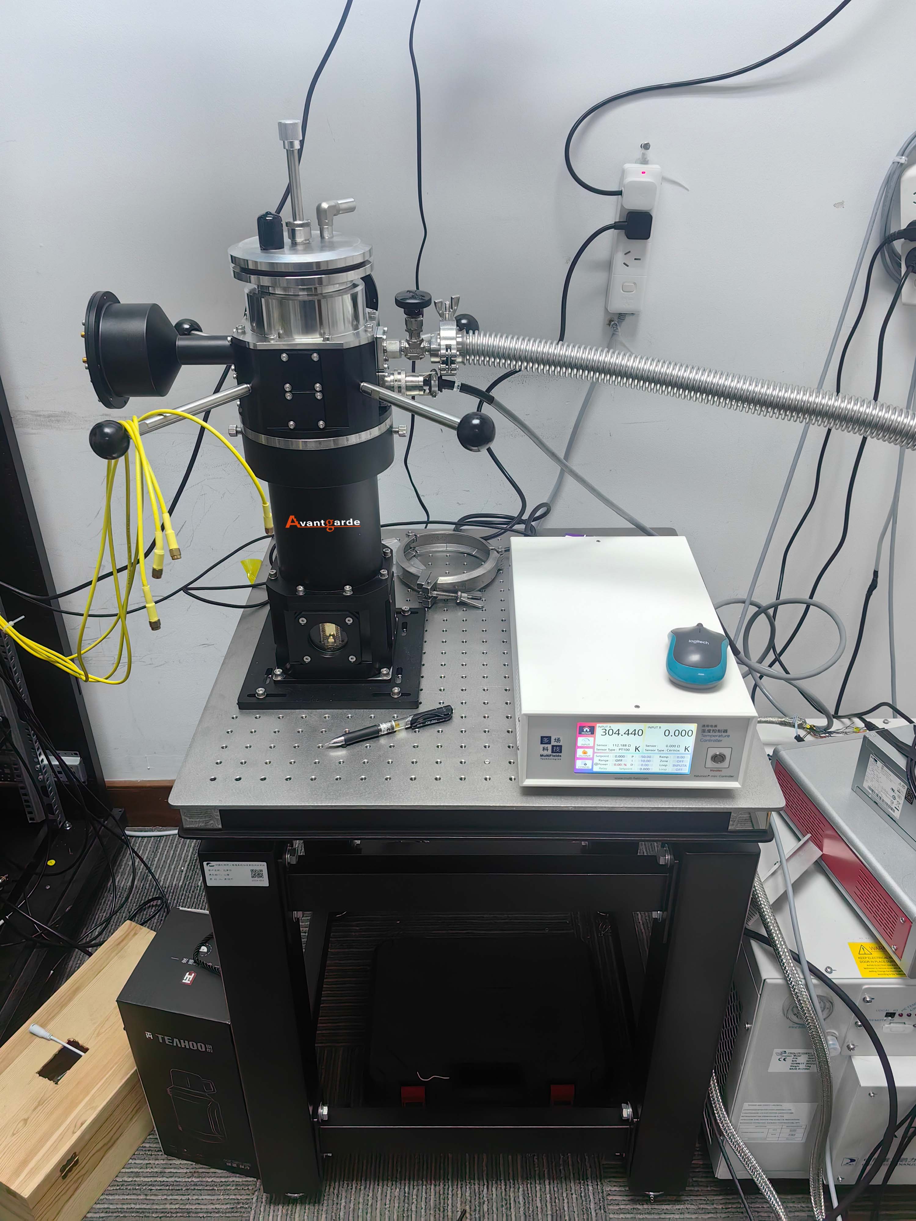 2024年8月上海某研究所在上海在线博彩平台购买的光学存储式低温恒温器+国产低温温控仪交付完成